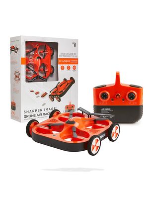 Sharper Image Air Racer Dual-Function Remote Control Drone - Orange - Orange