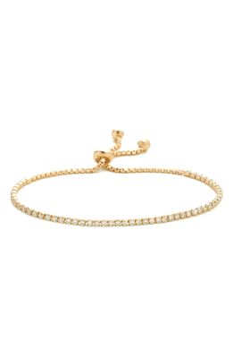 Shashi Cubic Zirconia Tennis Bracelet in Gold