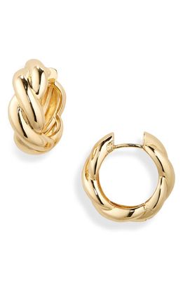 Shashi Devon Braided Hoop Earrings in Gold