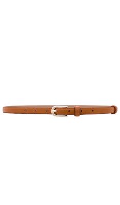SHASHI Double Wrap Belt in Brown.