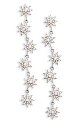 Shashi Estrella Drop Earrings in Silver