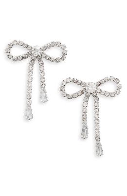 Shashi Petite Bow Stud Earrings in Silver