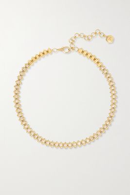 SHAY - 18-karat Gold Diamond Choker - one size