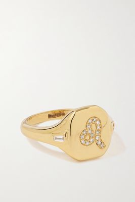 SHAY - Zodiac 18-karat Gold Diamond Ring - Leo 4