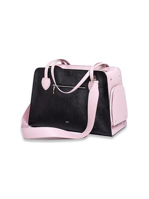 Shaya Leather Pet Carrier - Pink - Pink