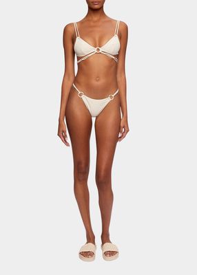 Shaya Macrame Cut-Out Bikini Top