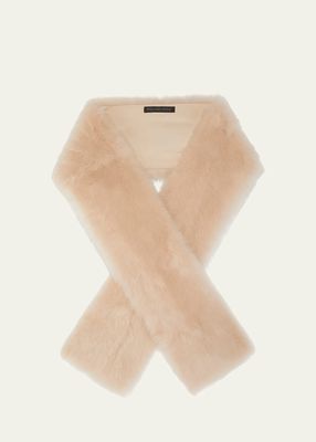 Shearling & Cashmere Scarf