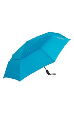 ShedRain Vortex V2 Recycled Compact Umbrella in Vex Laguna