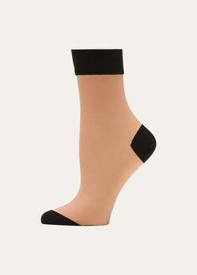 Sheer Colorblock Socks