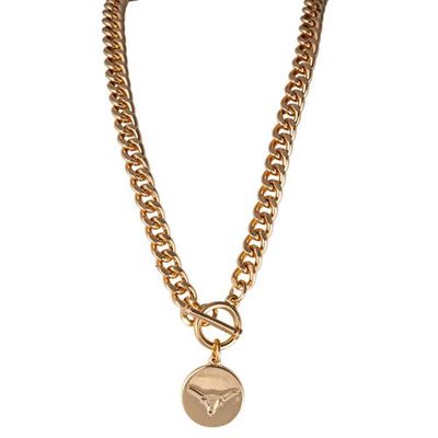 Shelby & Grace Texas Longhorns Ramsey Gold Necklace