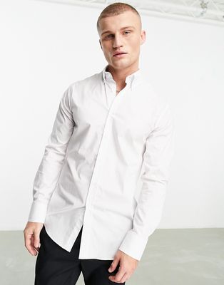 Shelby and Sons chilwell smart shirt in white