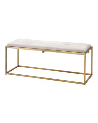 Shelby Hairhide Bench