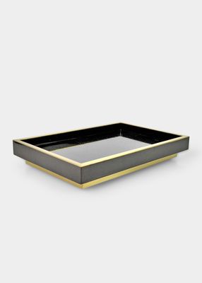 Shell Brushed Brass Tray