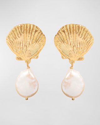 Shell Earrings with Mother-Of-Pearl