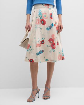 Shelley Floral Midi Skirt