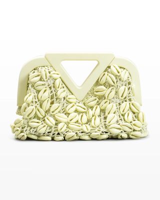 Shells Crochet Clutch Bag