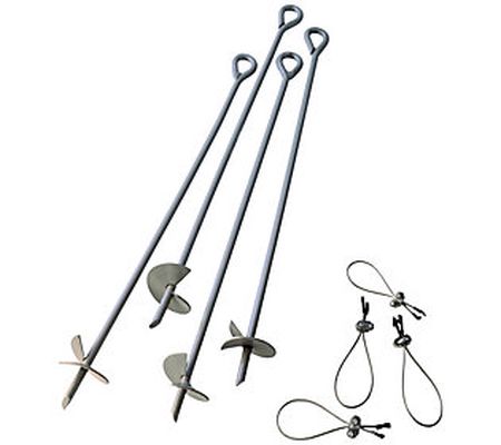 ShelterLogic Auger Earth Anchors 30 in. 4-Pack