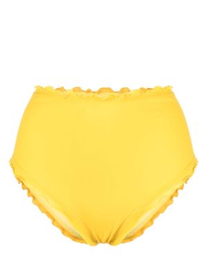 sherris high-waisted bikini bottoms - Yellow