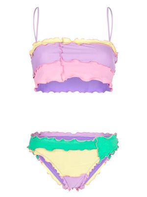 sherris patchwork colour-block bikini - Multicolour