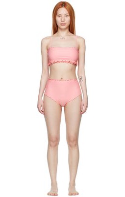 Sherris Pink Nylon Bikini