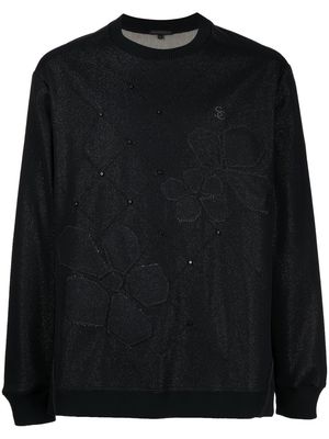 SHIATZY CHEN floral embroidered jumper - Black