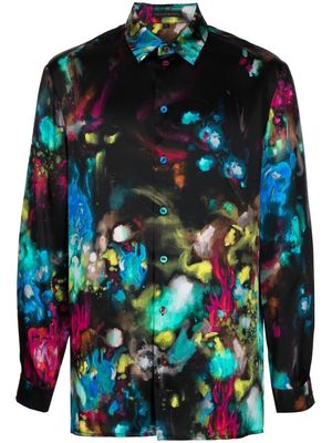 SHIATZY CHEN Genisis Collection abstract-print shirt - Black