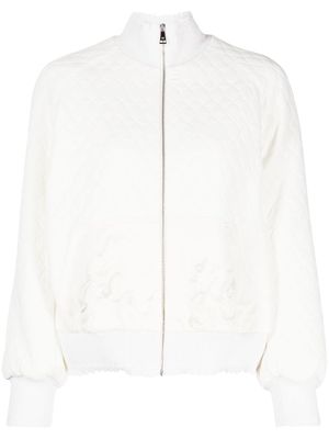 SHIATZY CHEN Genisis quilted embroidered jacket - White