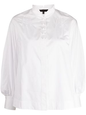 SHIATZY CHEN knotted-button poplin shirt - White
