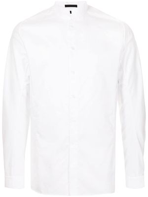 SHIATZY CHEN mandarin collar cotton shirt - White