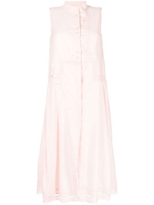 SHIATZY CHEN mandarin-collar sleeveless vest - Pink