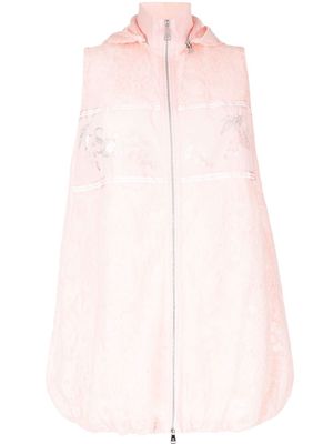 SHIATZY CHEN sleeveless sequin-embroidered lace jacket - Pink