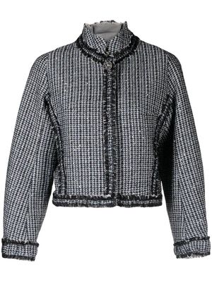 SHIATZY CHEN tasselled-trim tweed jacket - Black