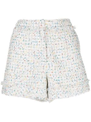 SHIATZY CHEN tweed mini shorts - White