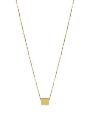 Shihara 18kt yellow gold Cube 01 necklace