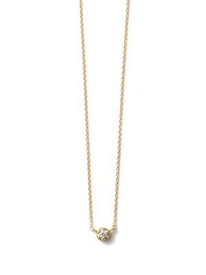 Shihara 18kt yellow gold One Stone diamond necklace