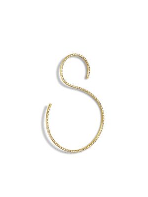 Shihara 18kt yellow gold S diamond earring