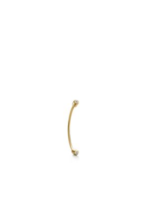 Shihara 18kt yellow gold Twist Curl 01 diamond single earring