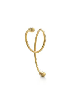 Shihara 18kt yellow gold Twist Curl 02 single earring