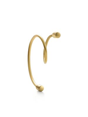 Shihara 18kt yellow gold Twist Curl single earring