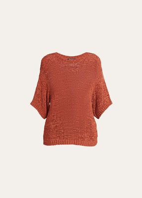 Shikotsu Open-Knit Silk Sweater