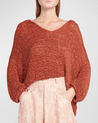 Shikotsu Silk Polo Sweater