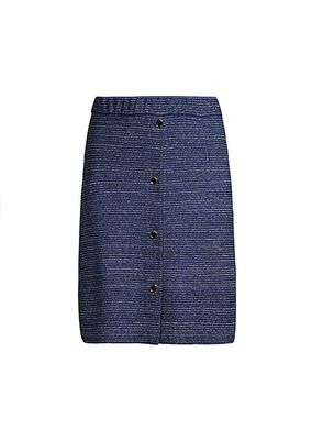 Shimmer Tweed Knit Miniskirt