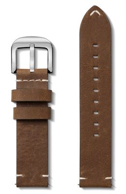 Shinola 20mm Leather Watch Strap in British Tan
