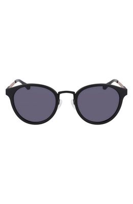 Shinola Arrow 50mm Round Sunglasses in Matte Black
