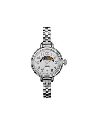 Shinola Birdy Moon Phase 34mm - Silver
