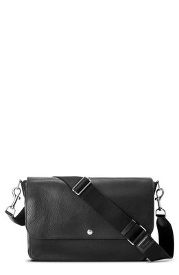 Shinola Canfield Leather Messenger Bag in Black