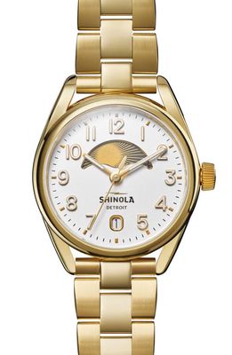 Shinola Derby Day & Night Bracelet Watch, 38mm in Silver 