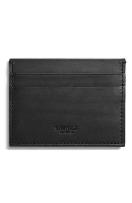 Shinola Five Pocket Card Case in Black