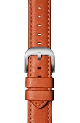 Shinola Leather 20mm Apple Watch® Watchband in Orange