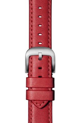 Shinola Leather 20mm Apple Watch Watchband in Crimson